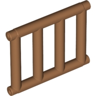 Lego mříž do okna, zábrana 1x4x3, tělová tmavší (6167599)